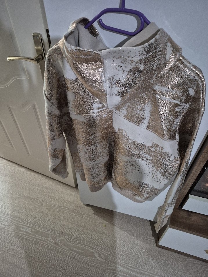 Kapüşonlu Fermuarlı Sweatshirt - Görsel 4