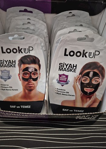 LookUP Siyah Maske Kadın ve Erkek - Görsel 2