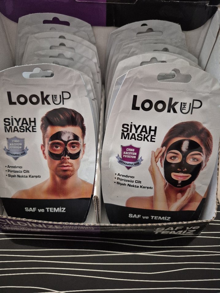 LookUP Siyah Maske Kadın ve Erkek - Görsel 2