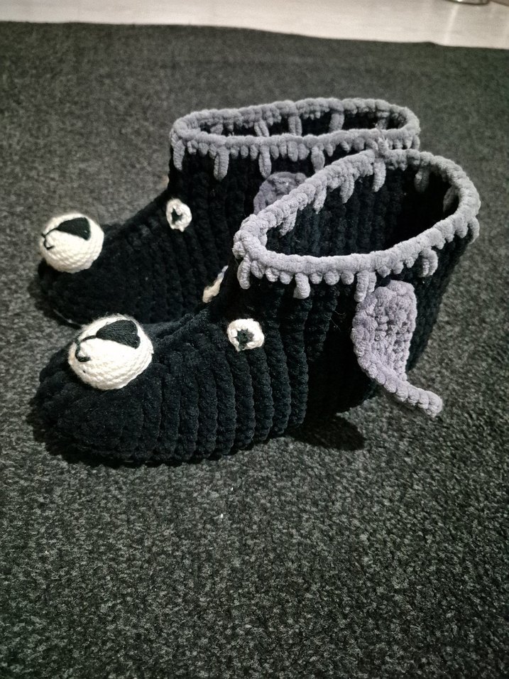 Örgü Ev Terliği - Görsel 4