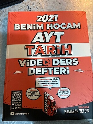 BENİM HOCAM AYT TARİH video ders defteri