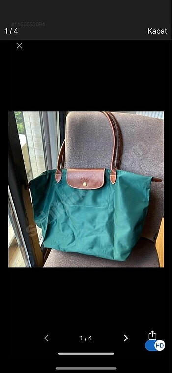 Longchamp M yesil canta