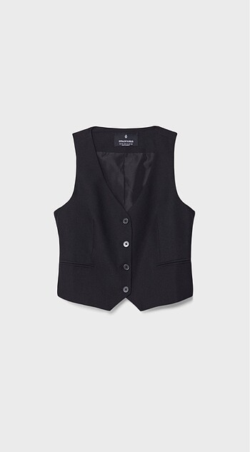 xs Beden siyah Renk Stradivarius yelek