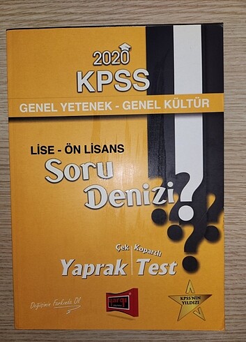 KPSS SORU DENİZİ YAPRAK TEST