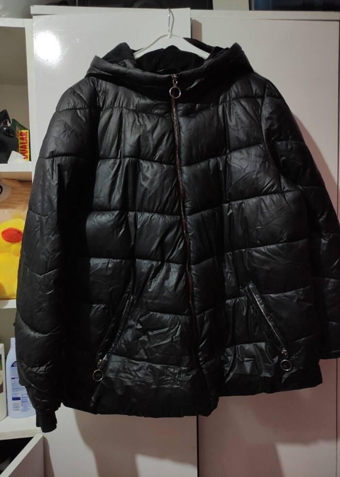 SİYAH KAZ TÜYÜ MONT  - Görsel 4