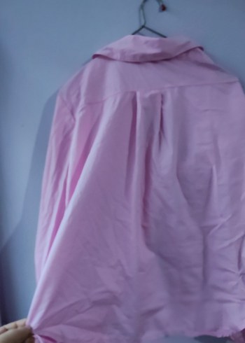 Flow S beden Pembe Düğmeli Kadın Gömlek - Görsel 6