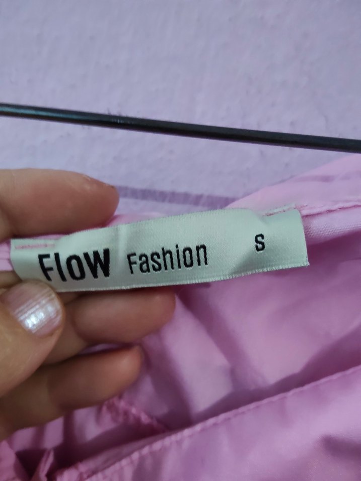 Flow S beden Pembe Düğmeli Kadın Gömlek - Görsel 4