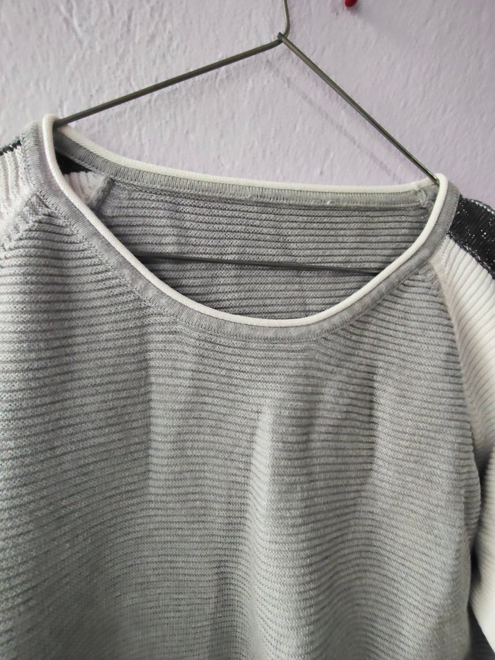 Gri Örgü Kadın Kazak, Rahat Kesim - Görsel 4