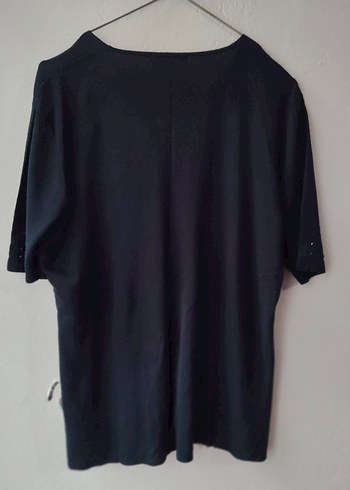 Lacivert V Yakalı triko Kadın yelek - Görsel 8