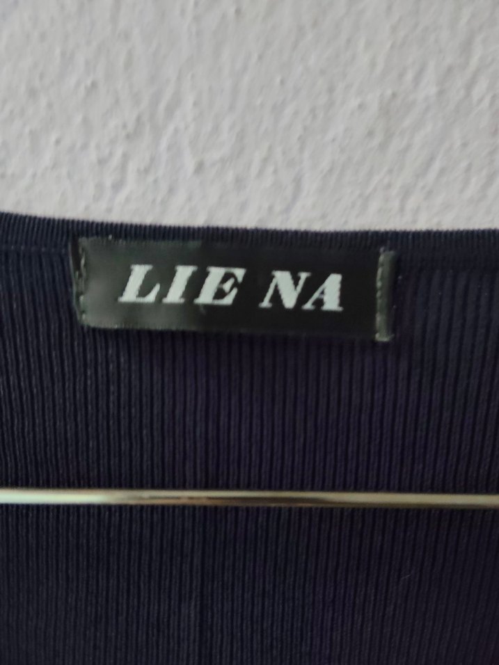 Lacivert V Yakalı triko Kadın yelek - Görsel 5