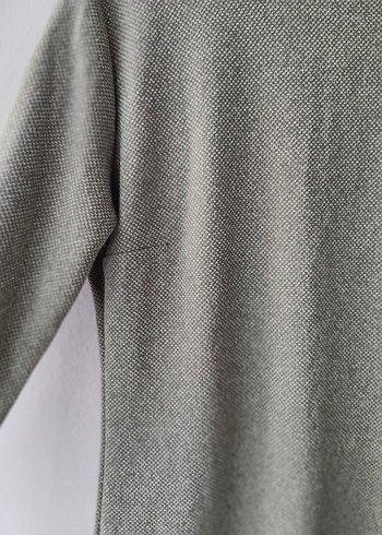 40 beden Gri Midi Uzun Kollu Elbise - Görsel 3