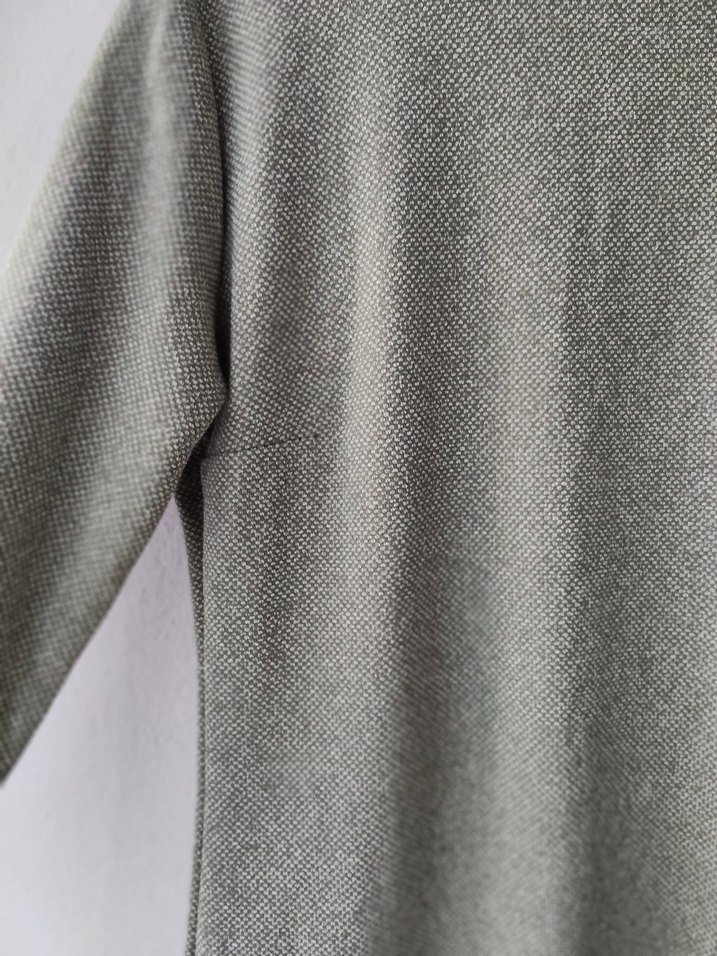 40 beden Gri Midi Uzun Kollu Elbise - Görsel 3