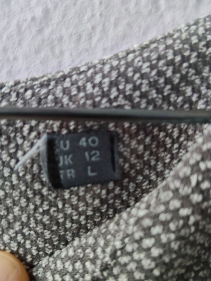 40 beden Gri Midi Uzun Kollu Elbise - Görsel 4