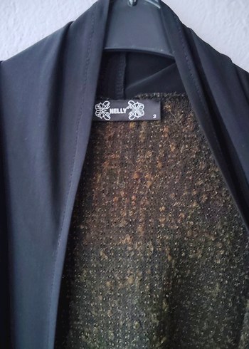 Salaş Kesim, Uzun, Drapeli Hırka - Görsel 5