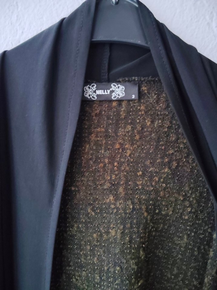 Salaş Kesim, Uzun, Drapeli Hırka - Görsel 5