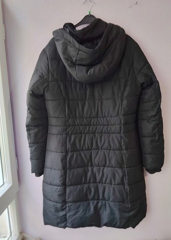 colins L beden  Siyah Uzun Kadın Kışlık Mont - Görsel 5