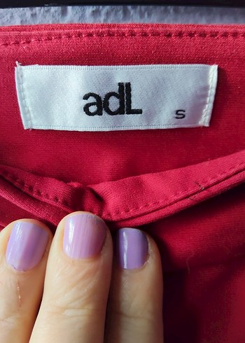 ADL s beden Kırmızı Süet Fermuarlı Kadın Pantolon - Görsel 4