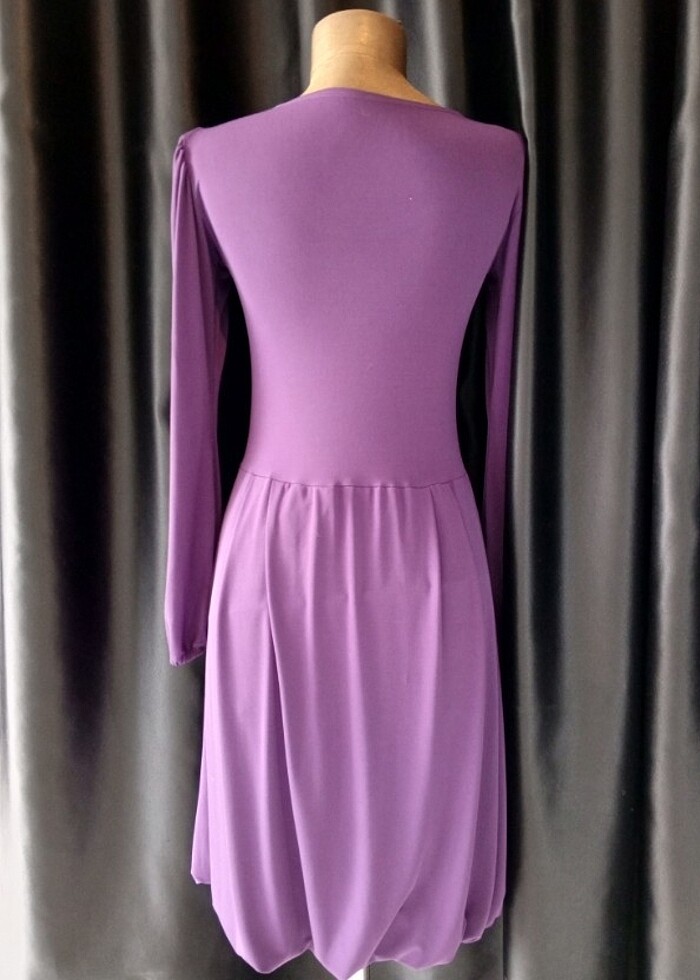 Mor çanak elbise - Görsel 2