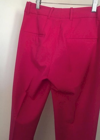 Pembe Drapeli Kadın Kumaş Pantolon - Görsel 5