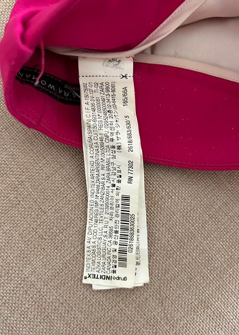 Pembe Drapeli Kadın Kumaş Pantolon - Görsel 3