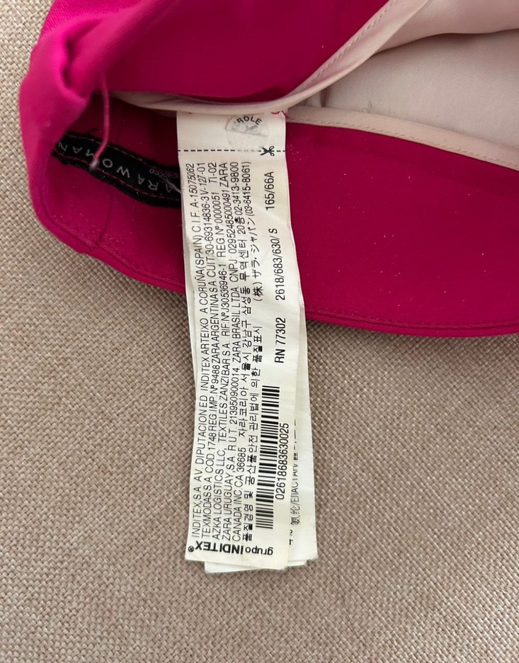 Pembe Drapeli Kadın Kumaş Pantolon - Görsel 3