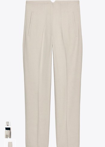 Yüksek bel bej rengi pantolon - Görsel 3