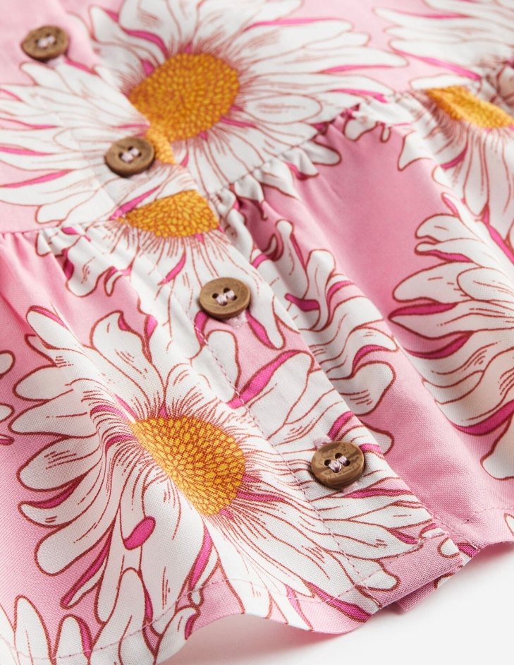 Papatya Desenli Pembe Bebek Kız Takım - Görsel 2