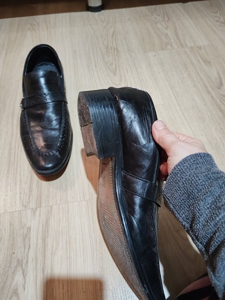 Klasik Siyah Tokalı Erkek Ayakkabı - Görsel 5