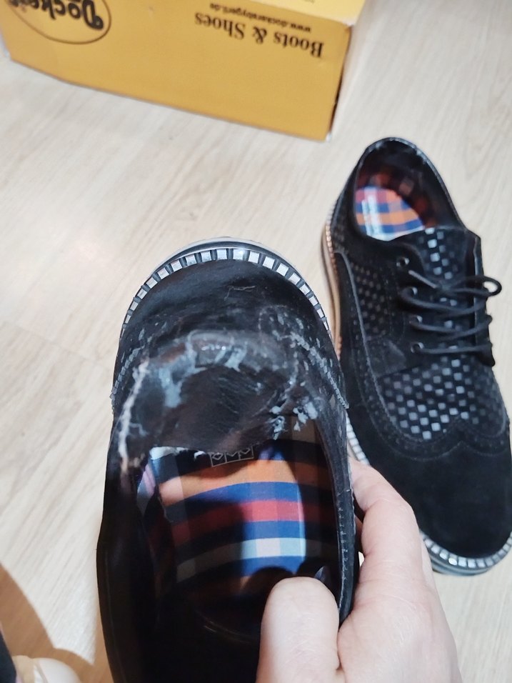 lacivert Ekose Erkek Klasik Ayakkabı - Görsel 3