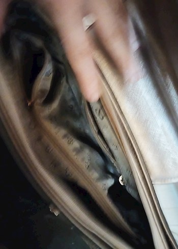 Canbag Deri Bej Kadın Çanta ve Cüzdan Seti - Görsel 6