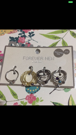 s Beden Forever New s/m uyumlu yüzük seti