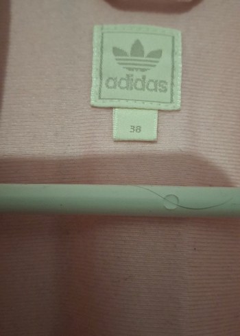 38 Beden pembe Renk Adidas Pembe Kadın Fermuarlı Spor Ceket eşofman üstü