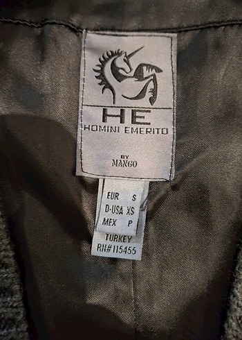 Gri Örgü erkek Yelek mango - Görsel 2