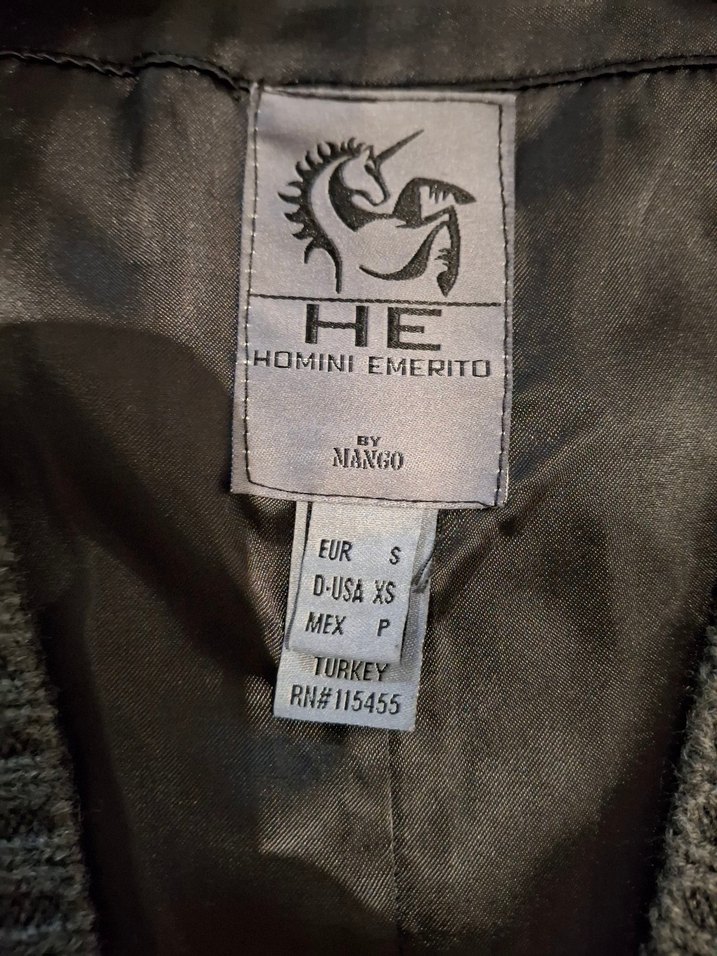 Gri Örgü erkek Yelek mango - Görsel 2