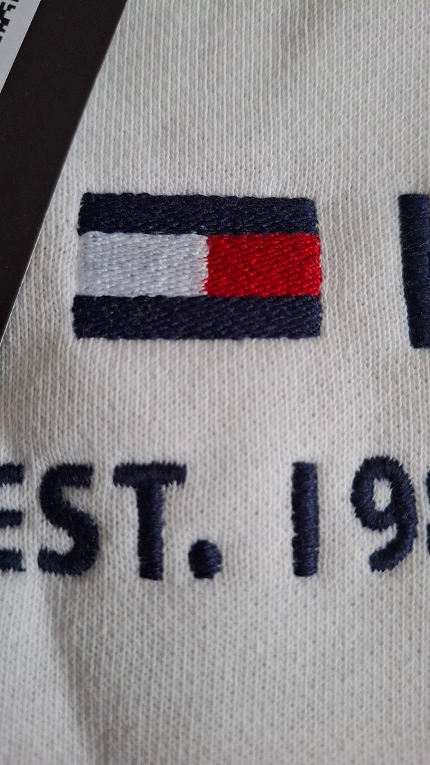 orjinal Tommy Hilfiger  M beden beyaz sweatshirt - Görsel 4