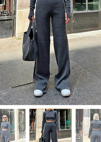 Gri Triko Takım - Görsel 2