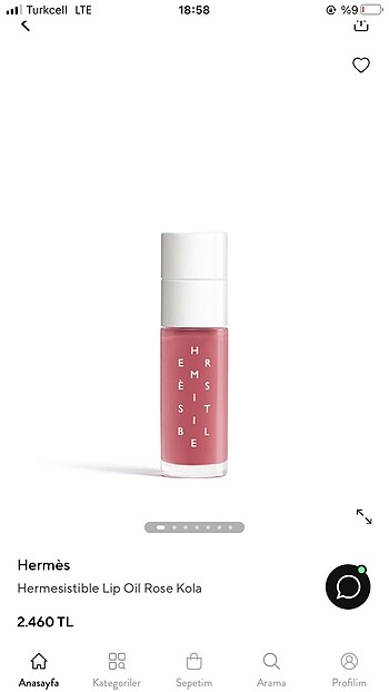 Hermes lip oil
