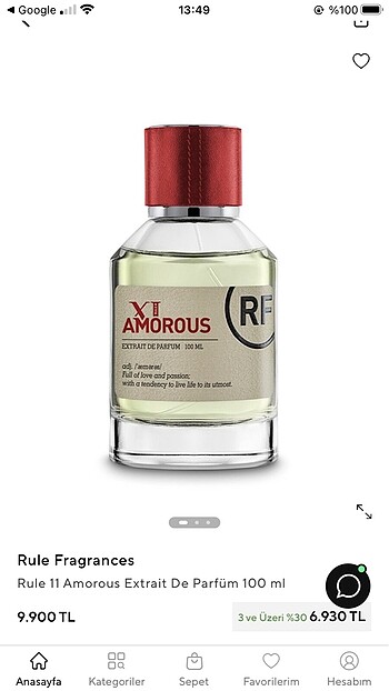  Beden Rule fragrances parfüm 100ml