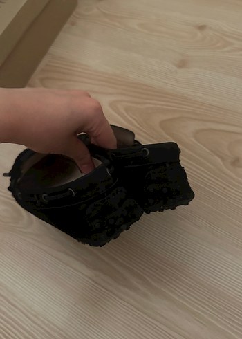 37 Beden Kadın Siyah Süet Tokalı Günlük Düz Ayakkabı