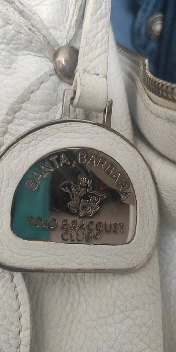 Santa Barbara Polo & Racquet Club Kadın deri omuz çantası