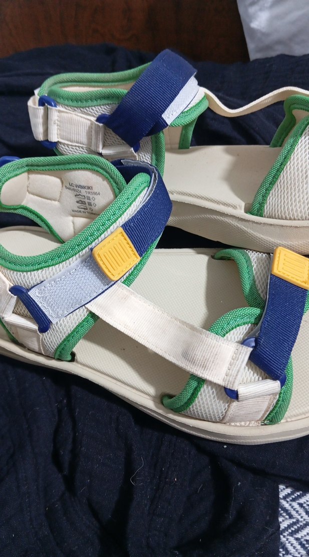 Çok Renkli Erkek Spor Sandaletler Velcro - Görsel 4