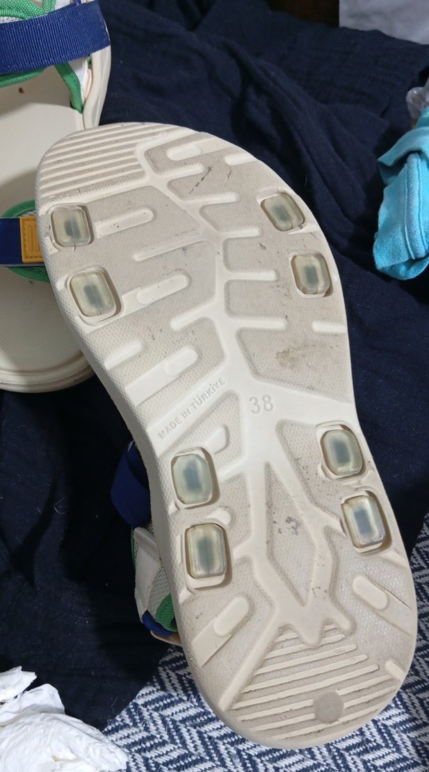 Çok Renkli Erkek Spor Sandaletler Velcro - Görsel 2