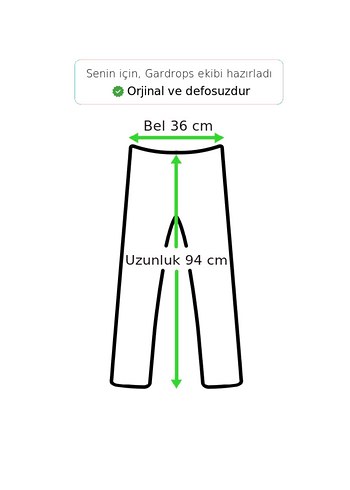 Kadın Lacivert Denim Zara Pantolon - Görsel 5