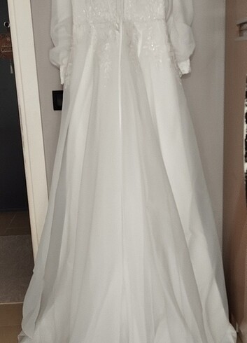 Giyilmemiş özel dikim gelinlik  - Görsel 6