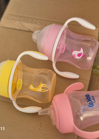 Pembe Bebek Biberonu 2 adet 2'li Set ve 1 adet tek - Görsel 6