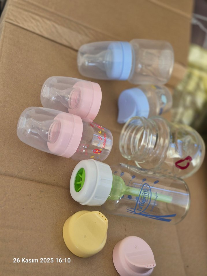 Pastel Mavi Bebek Biberon Seti - Görsel 2