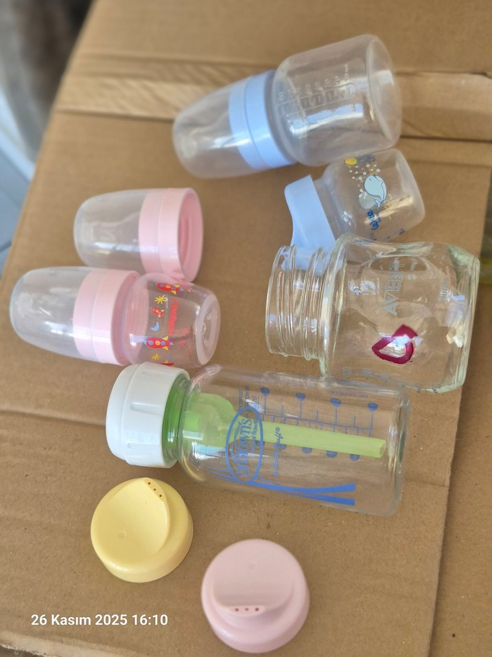 Pastel Mavi Bebek Biberon Seti - Görsel 3