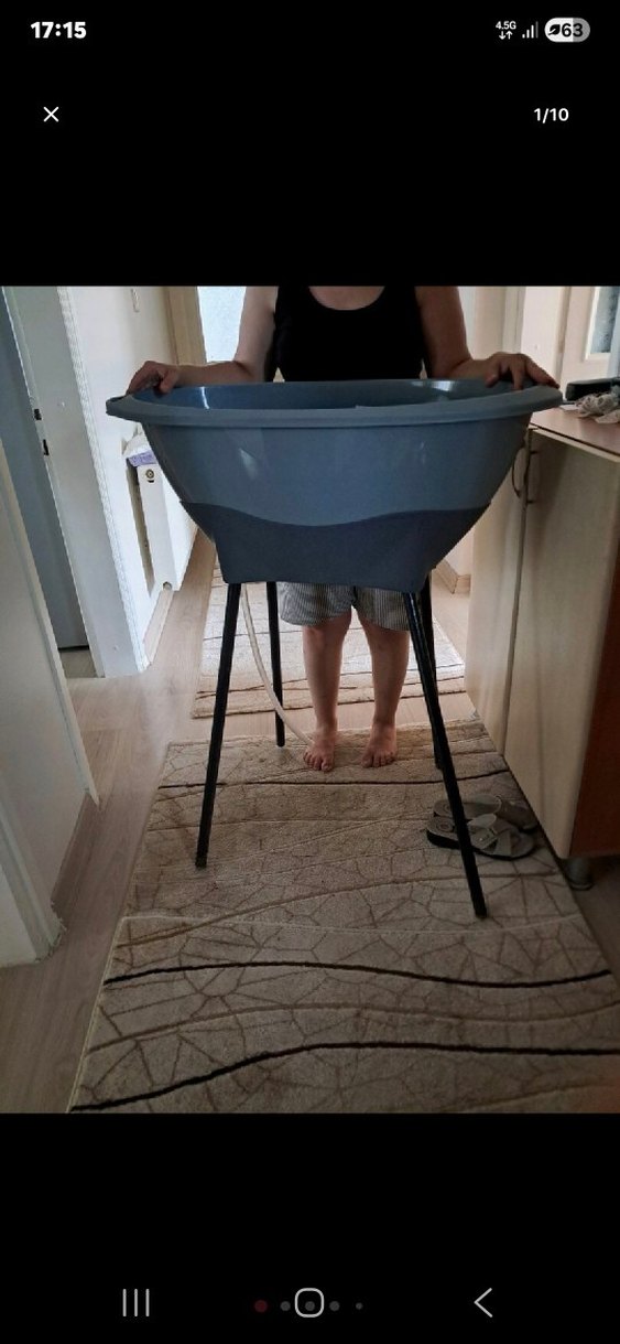 yüksek bebek yıkama küveti - Görsel 4