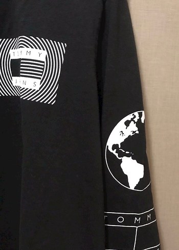 Tommy Jeans Siyah Baskılı Sweatshirt - Görsel 3