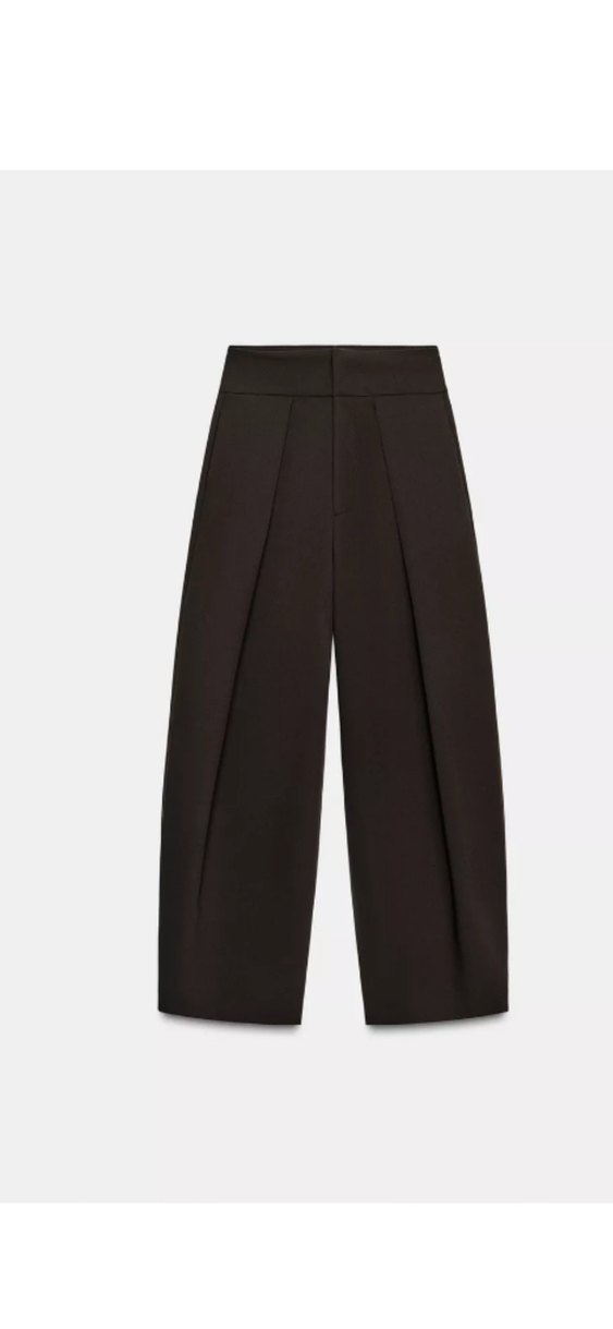 Kahverengi balon pilli pantolon - Görsel 2